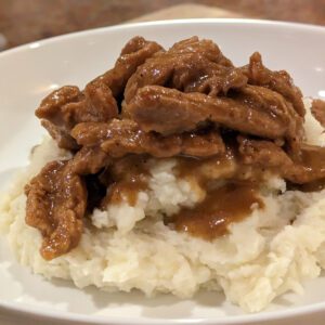 Plant-Based Pot Roast Over Decadent Mashed Potatoes