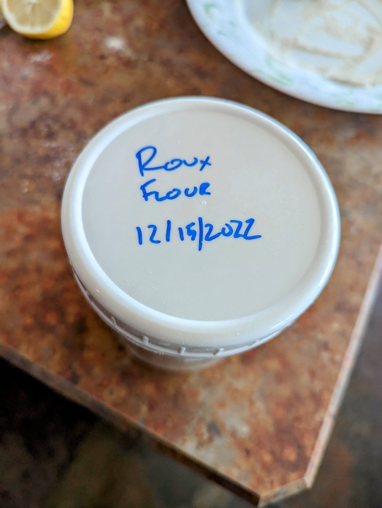 Jar of Roux Flour