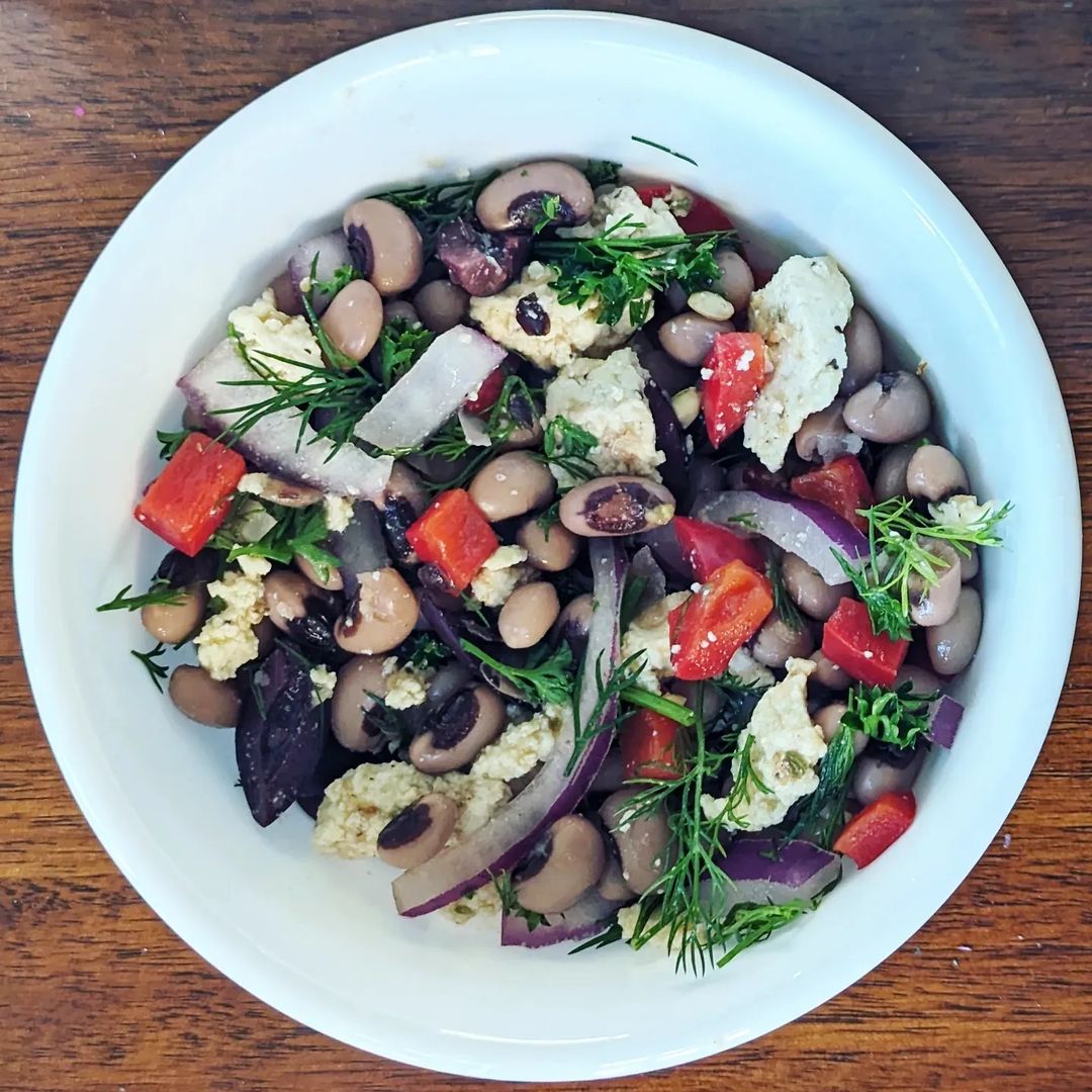 Super Lucky Greek Black-Eyed Peas Salad
