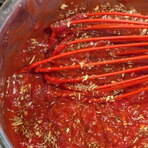 Plant-based, oil-free pizza sauce